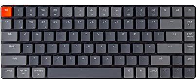 Keychron K3 Ultra-Slim 75% Layout RGB RGB retroilluminato Bluetooth/tastiera meccanica USB cablata USB, tastiera da gioco ottica marrone a basso profilo a basso profilo