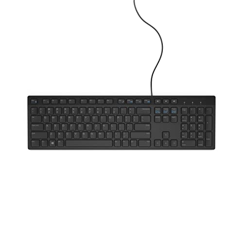 Dell Keyboard (US) KB216 Multimedia KB216, Full-size (100%), 0N6FRN (KB216, Full-size (100%), Wired, USB, QWERTY, Black)