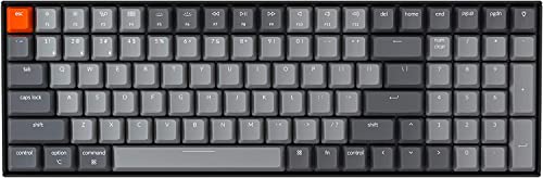 Keychron C1 Mac Layout Tastiera meccanica cablata, Gateron G Pro Brown Switch, Tenkeyless 87 tasti ABS keycaps Tastiera del computer per Windows PC Laptop, bianca, cavo USB-C Type-C