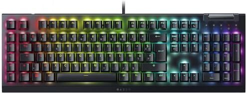 Razer BlackWidow V4 X (Switch Verde) Tastiera meccanica da gioco Chroma RGB (6 tasti macro dedicati, tasti ABS a doppia iniezione) AZERTY-Layout   Nero