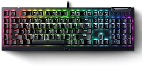 Razer BlackWidow V4 X (Interruttore Giallo) Tastiera meccanica da gaming con Chroma RGB (Switch meccanici gialli , 6 pulsanti macro dedicati, Tasti in ABS a doppia iniezione) IT-Layout, Negro