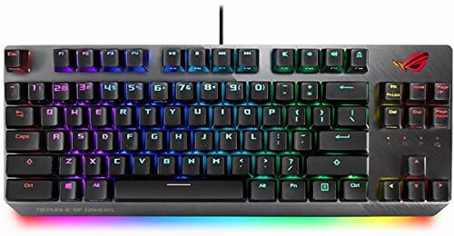 Asus ROG Strix Scope TKL Tastiera da gioco meccanica RGB cablata Cherry MX marrone.