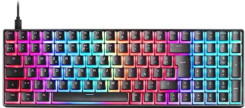 MARSGAMING Mars Gaming MKULTRA, Tastiera Meccanica RGB Nero, Compatta 96%, Switch Outemu SQ Rosso, Spagnolo-US