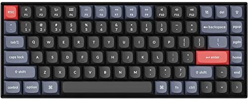 Keychron Tastiera meccanica senza fili K2 Pro QMK/VIA, interruttore K Pro sostituibile a caldo con 75% di layout Macro programmabili,copritasti in PBT Tastiera cablata per Mac Windows Linux