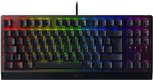 Razer BlackWidow V3 Pro (switch verdi) Tastiera da gioco senza fili con interruttori meccanici (tattile e click, tappi per tasti ABS, illuminazione RGB Chroma) QWERTZ, layout tedesco, colore nero