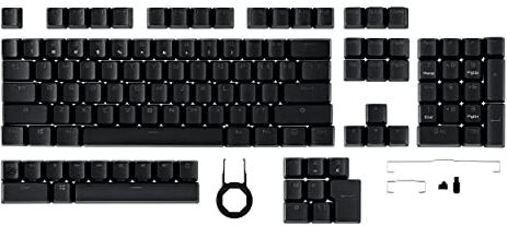 Asus ROG PBT Keycap Set, Premium, Durable PBT Material Keycaps with Shortened Stems and Mid-Height Profiles, Providing Better Click Stability and Longer Lifespan, UK Layout