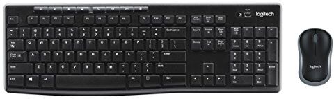 Logitech MK270 Combo Tastiera e Mouse Wireless per Windows, Layout Spagnolo QWERTY Nero