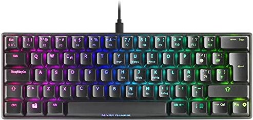 MARSGAMING Mars Gaming MKMINIRES, Tastiera Meccanica Ultra-compatta, RGB Chroma, Switch OUTEMU PRO Rosso, Nero, Lingua inglese