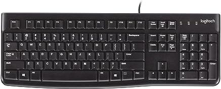 Logitech K120 Tastiera Cablata, Layout US ‎Qwerty, Nero