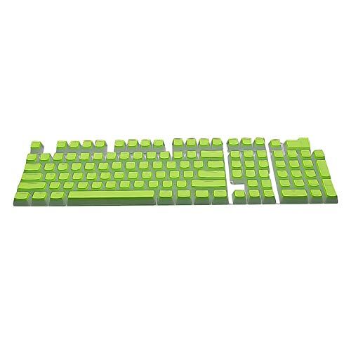 Yiifunglong Set di 108 tappi per tastiera meccanica, con tastiera, mini tappi per tastiera meccanica, con retroilluminazione PBT resistente all'usura, colore: Verde