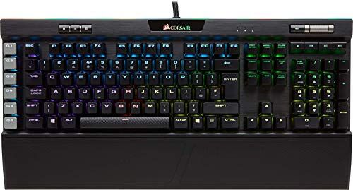 Corsair K95 USB RGB Platinum Tastiera Meccanica Gaming, Cherry MX Speed, Retroilluminato RGB, Italiano QWERTY, Nero