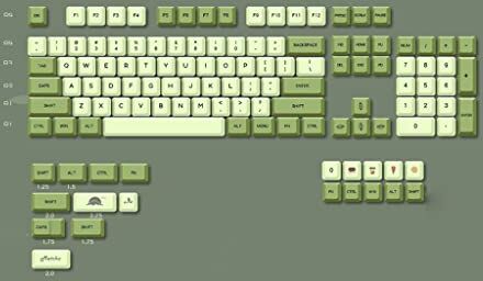 Asukohu 124 Tasti Personalizzati Matcha Tè Verde Per Key Cap PBT Dye Subbed XDA Profilo Per La Copertura Della Chiave Per Tastiera Meccanica GK61 S Matcha Green Tea Keycaps