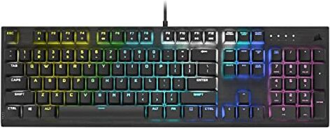 Corsair K60 RGB PRO Mechanical Tastiera Gaming Meccanica (Switch CHERRY MV: Lineare e Veloce, Telaio Resistente in Alluminio, Retroilluminazione RGB Personalizzabile) QWERTY, Nero