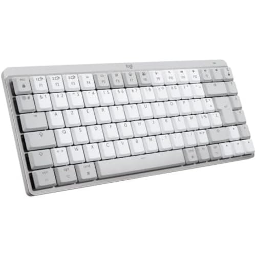 Logitech MX Mechanical Mini Tastiera Retroilluminata Wireless per Mac, Inglese QWERTY Pale Grey