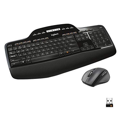 Logitech MK710 Kit Mouse e Tastiera Wireless, Layout Scandinavo, Nero