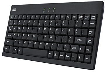 ADESSO AKB-110B tastiera USB + PS/2 QWERTY Nero