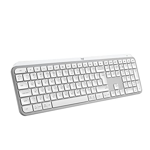 Logitech MX Keys S Grigio chiaro, Layout Tedesco QWERTZ