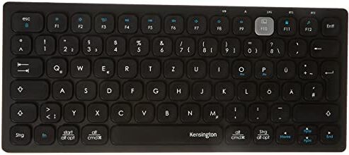 Kensington Kompakte Multi-Device Dual Wireless Tastatur & Nano-USB-Ricevitore, tedescos QWERTZ-Layout