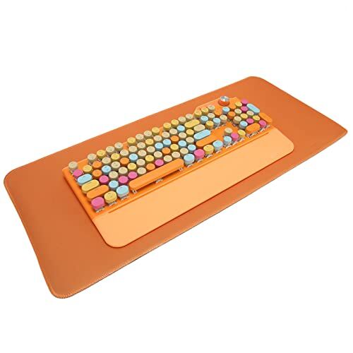 Generic Tastiera Meccanica, Tastiera da Gioco Cablata o Wireless, Interruttore Blu a 107 Tasti per Telefono (Orange)