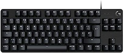 Logitech G413 TKL SE Tastiera Meccanica Gaming Tastiera Compatta, Layout Tedesco QWERTZ Nero