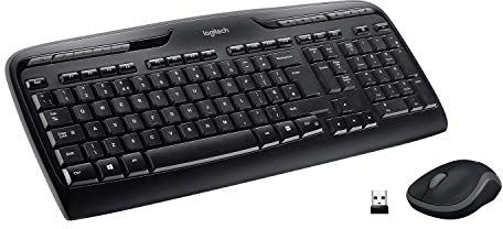 Logitech MK330 Kit Tastiera e Mouse, Layout Arabo Qwerty, Nero