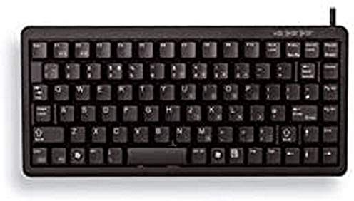 CHERRY Compact Keyboard G84-4100, layout internazionale, tastiera QWERTY, tastiera cablata, design compatto, meccanica ML, nero