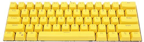 Jiacheng29_ Keycap, 104Pcs/Set chiave universale ergonomico ABS High-end Backlit Keycap o tastiera meccanica Giallo