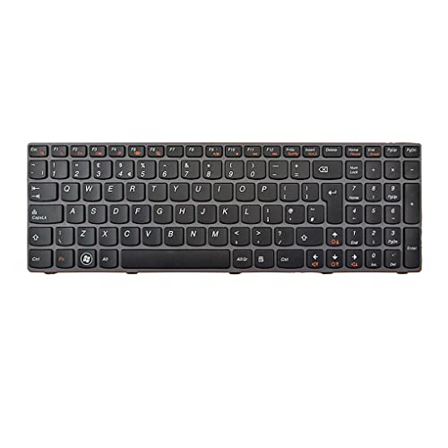 CLSSLVVBN Tastiera incorporata del computer portatile Tastiera portatile PS/2 Interfaccia staccabile Sostituzione della parte della tastiera per Lenovo Ideapad G580 G585