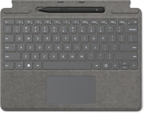Microsoft Surface Pro Signature Keyboard W/Slim Pen 2 Silver, W128271984 (Keyboard W/Slim Pen 2 Silver Cover Port QWERTY Danish, Finnish, Nordic, Norwegian, Swedish)