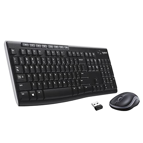 Logitech MK270 combo, US Wireless, Black, 920-004509 (Wireless, Black Mouse and keyboard)