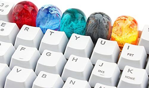 Pozbee Gaming Keycaps 5 PCS, Artisan Resin Keycap per PC Keyboard, Personalizzato ESC Keycaps per i giocatori, Carino resina Keycap, Mountain Gaming Keycaps