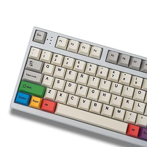 mintcaps PBT grigio beige Keycaps Set Cherry Profile 141 tasti Custom Dye-Sub Retro Keyboard Keycaps per 60% 65% 70% 100% Cherry Gateron MX Switch Tastiere Meccaniche