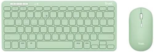 Trust Lyra wl keyboard mouse green it 24943