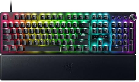 Razer Huntsman V3 Pro Tastiera ottica analogica per esport (Regolazioni rapide integrate, Quadrante digitale multi-funzione e pulsanti di comando dedicati) US-Layout   Nero