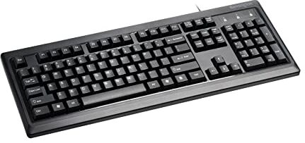 Kensington 1500109 Tastiera ValuKeyboard con cavo, Per PC, laptop, notebook, Compatibilità USB con Dell, Acer, HP, Samsung e altri ancora, QWERTY layout , Nero