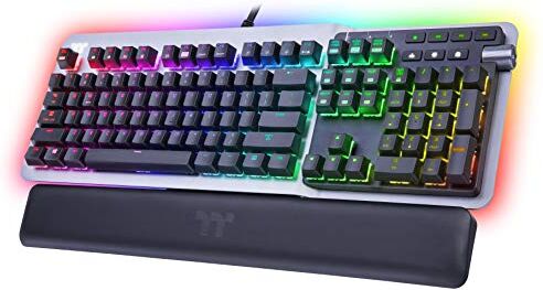 Thermaltake ARGENT K5 RGB Gaming Keyboard Cherry MX Speed Silver