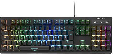 Sharkoon Skiller SGK30 Blue, tastiera da gioco, layout ES