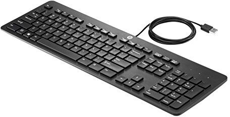 HP USB Business Slim Keyboard USB QWERTY Inglese Nero