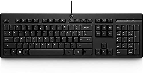 HP Tastiera 125 Wired (QWERTY) inglese, nero