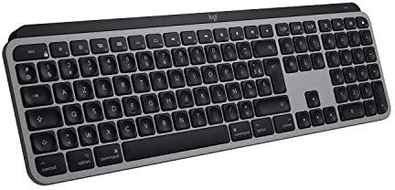 Logitech MX Keys for Mac Tastiera wireless avanzata illuminata, Layout ‎Francese AZERTY Grigio