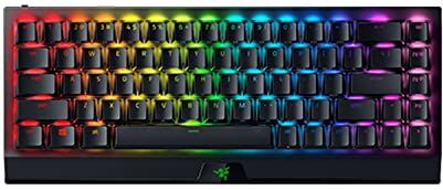 Razer BlackWidow V3 Mini HyperSpeed (Interruttore Verde) Tastiera da Gioco Meccanica Wireless al 65% (Bluetooth, USB-C, Copri Tasti in ABS Doubleshot) Layout USA, Phanto Ed.