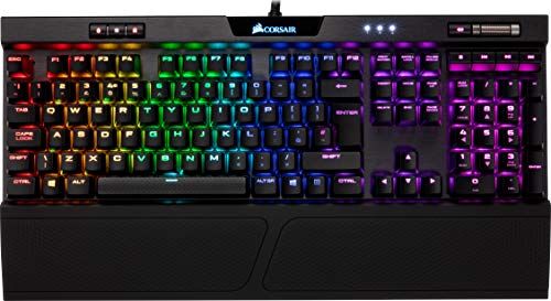 Corsair USB K70 RGB MK.2 Tastiera Meccanica Gaming Cherry MX Brown, Tattile e Silenzioso, Retroilluminato RGB LED, Italiano, QWERTY, Nero