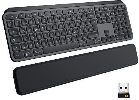 Logitech MX Keys Tastiera, Layout Tedesco Qwertz, Grigio