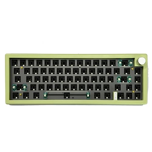 Loufy GMK67 Hot Swap Tastiera Meccanica Kit Distanziale Retroilluminato RGB Bluetooth 2.4G Wireless 3 Modalità (Verde)