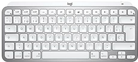 Logitech MXKEYS Mini F. Mac WRLS Illum. Grigio Pale ESP MEDITER