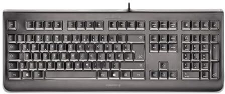 CHERRY KC 1068, layout belga, tastiera AZERTY, facile da disinfettare, tastiera cablata impermeabile, digitazione silenziosa, nero