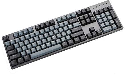 DURGOD Taurus K310 Tastiera meccanica da gioco a 105 tasti, Double Shot PBT USB tipo C, layout tedesco (Cherry Brown, Grigio)