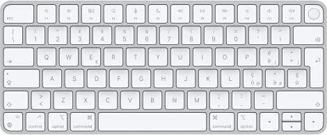 Apple Magic Keyboard con Touch ID: Bluetooth, ricaricabile. Compatibile con i computer Mac con chip Italiano, tasti bianchi