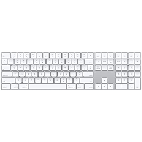 Apple Magic Keyboard con tastierino numerico: Bluetooth, ricaricabile. Compatibile con Mac, iPad o iPhone; Inglese (USA), argento