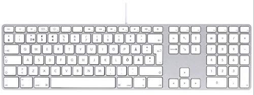 LMP Wired USB Keyboard with Number Pad for Mac Swedish Layout